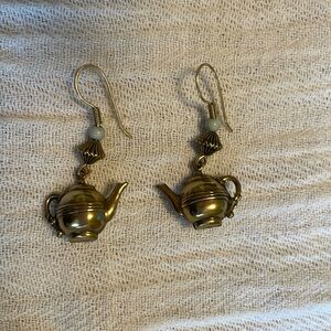 Cute teapot earrings